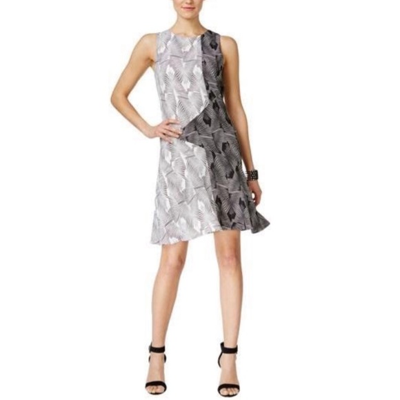 Vince Camuto Abstract Printed Sheath Dress - Picture 1 of 8